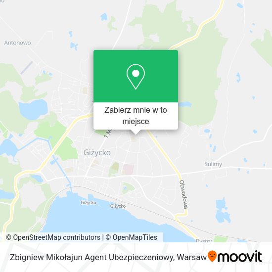 Mapa Zbigniew Mikołajun Agent Ubezpieczeniowy