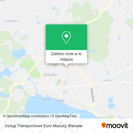 Mapa Uslugi Transportowe Euro Mazury