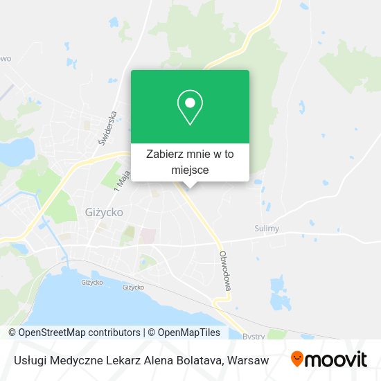 Mapa Usługi Medyczne Lekarz Alena Bolatava