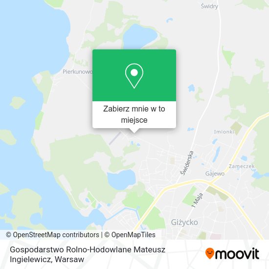 Mapa Gospodarstwo Rolno-Hodowlane Mateusz Ingielewicz