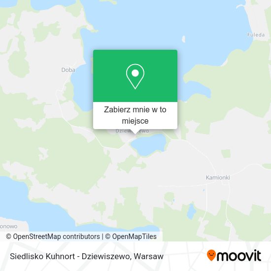 Mapa Siedlisko Kuhnort - Dziewiszewo