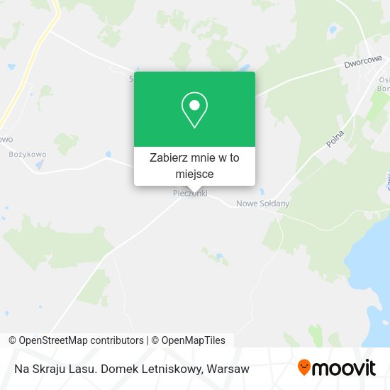 Mapa Na Skraju Lasu. Domek Letniskowy