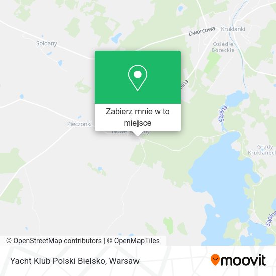 Mapa Yacht Klub Polski Bielsko