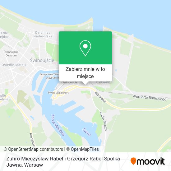 Mapa Zuhro Mieczyslaw Rabel i Grzegorz Rabel Spolka Jawna