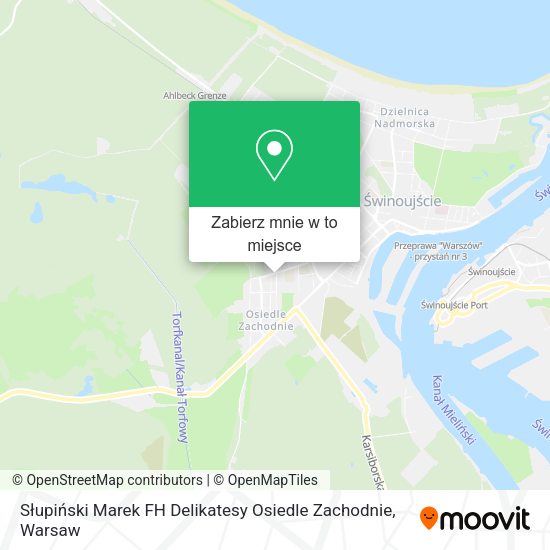 Mapa Słupiński Marek FH Delikatesy Osiedle Zachodnie