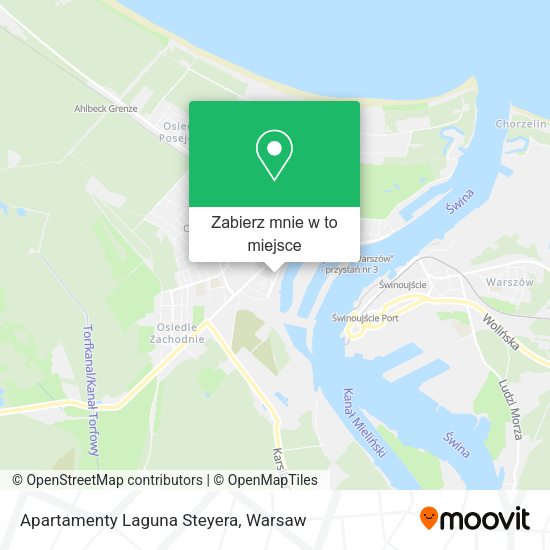 Mapa Apartamenty Laguna Steyera