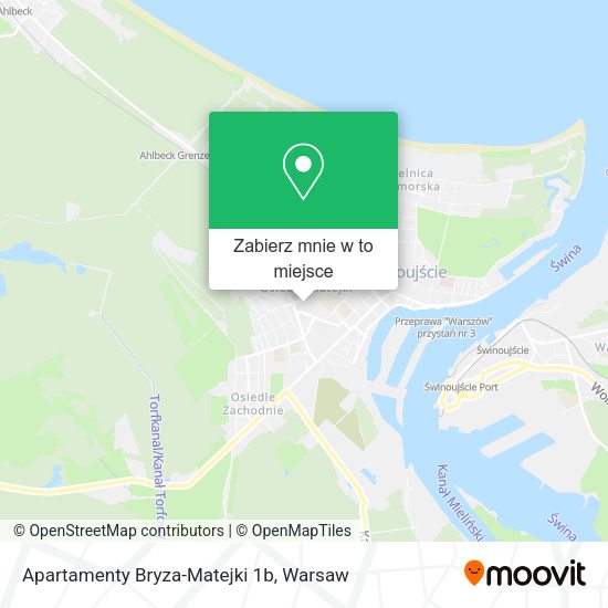 Mapa Apartamenty Bryza-Matejki 1b