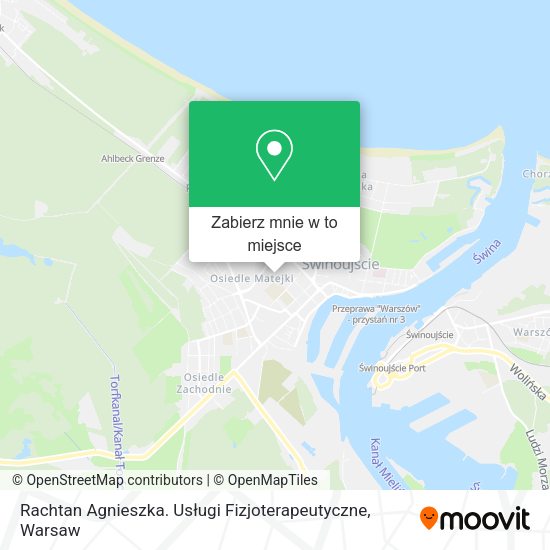 Mapa Rachtan Agnieszka. Usługi Fizjoterapeutyczne