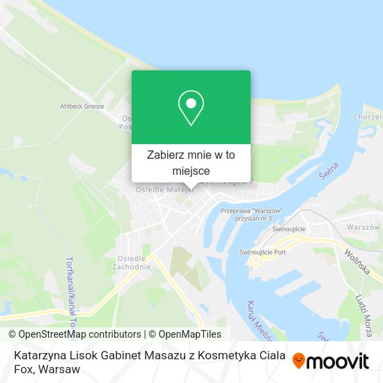 Mapa Katarzyna Lisok Gabinet Masazu z Kosmetyka Ciala Fox