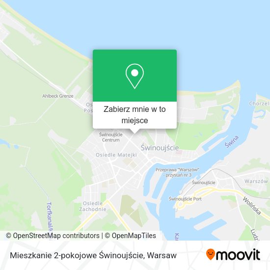 Mapa Mieszkanie 2-pokojowe Świnoujście