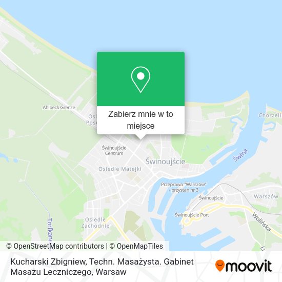 Mapa Kucharski Zbigniew, Techn. Masażysta. Gabinet Masażu Leczniczego