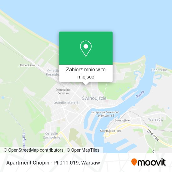 Mapa Apartment Chopin - Pl 011.019