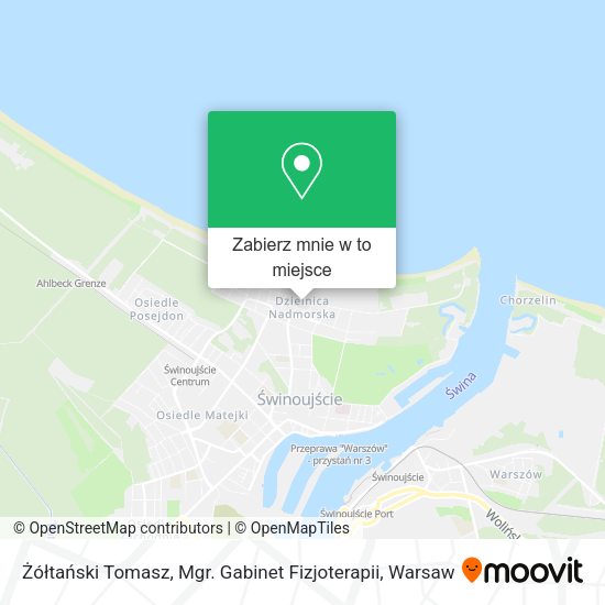 Mapa Żółtański Tomasz, Mgr. Gabinet Fizjoterapii