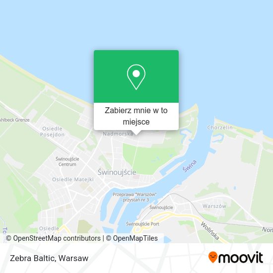 Mapa Zebra Baltic