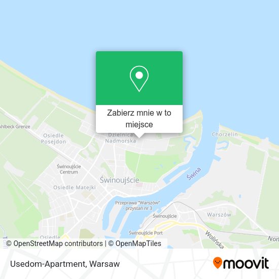 Mapa Usedom-Apartment