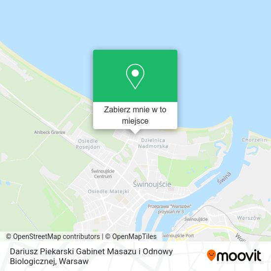 Mapa Dariusz Piekarski Gabinet Masazu i Odnowy Biologicznej