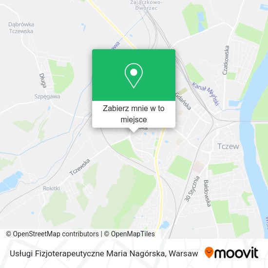 Mapa Usługi Fizjoterapeutyczne Maria Nagórska