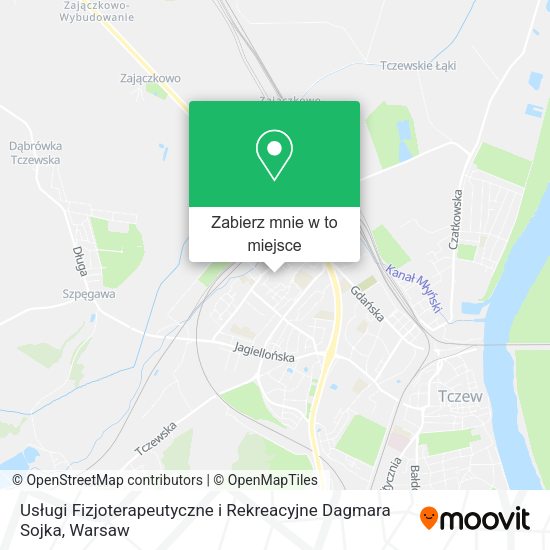 Mapa Usługi Fizjoterapeutyczne i Rekreacyjne Dagmara Sojka