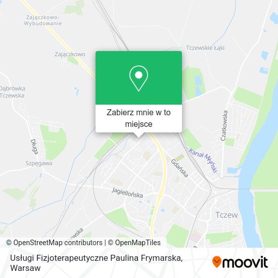 Mapa Usługi Fizjoterapeutyczne Paulina Frymarska