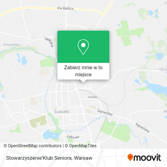 Mapa Stowarzyszenie'Klub Seniora