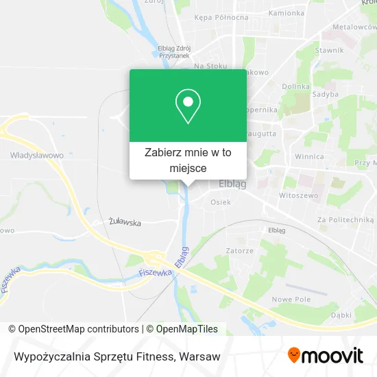 Mapa Wypożyczalnia Sprzętu Fitness