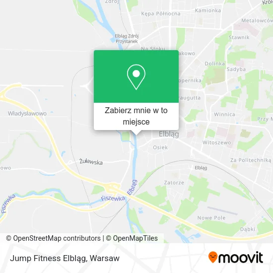 Mapa Jump Fitness Elbląg