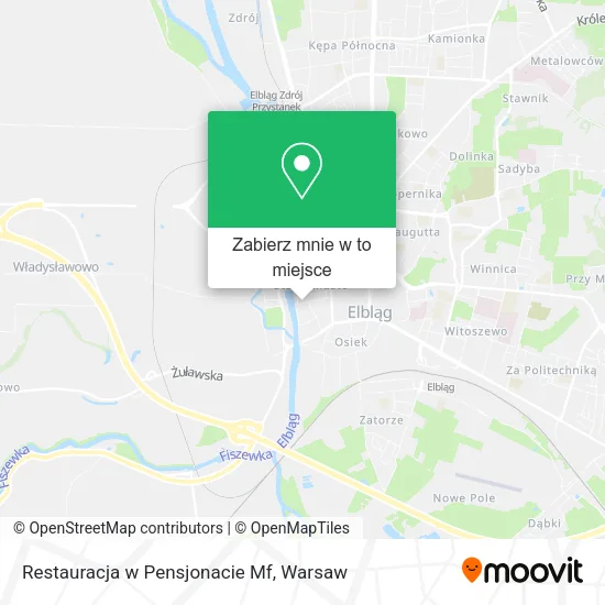 Mapa Restauracja w Pensjonacie Mf