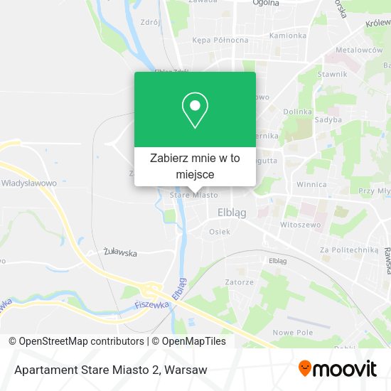 Mapa Apartament Stare Miasto 2