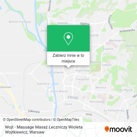 Mapa Wojt - Massage Masaż Leczniczy Wioleta Wojtkiewicz