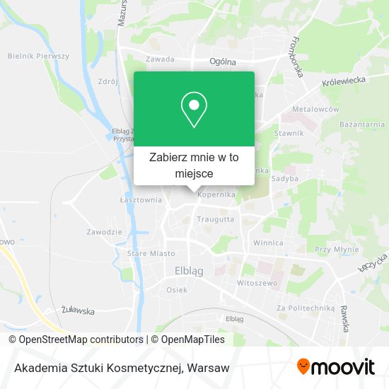 Mapa Akademia Sztuki Kosmetycznej