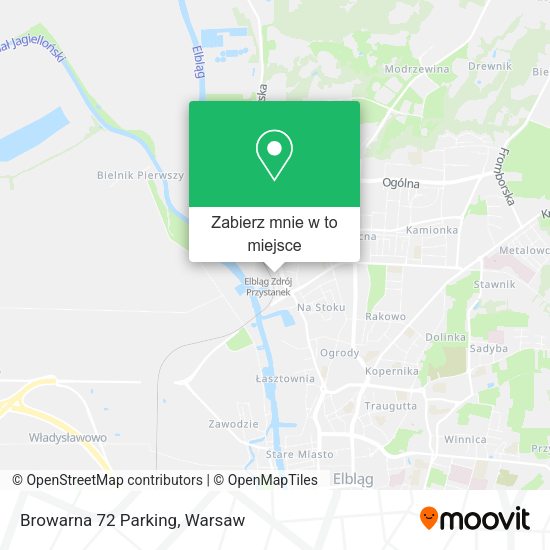 Mapa Browarna 72 Parking