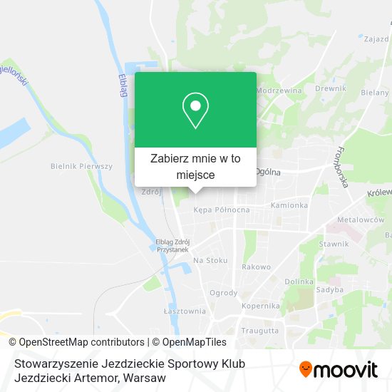 Mapa Stowarzyszenie Jezdzieckie Sportowy Klub Jezdziecki Artemor