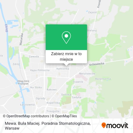 Mapa Mewa. Buła Maciej. Poradnia Stomatologiczna