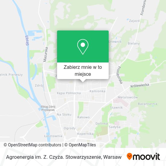 Mapa Agroenergia im. Z. Czyża. Stowarzyszenie