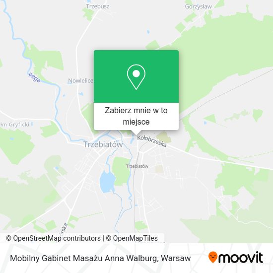 Mapa Mobilny Gabinet Masażu Anna Walburg