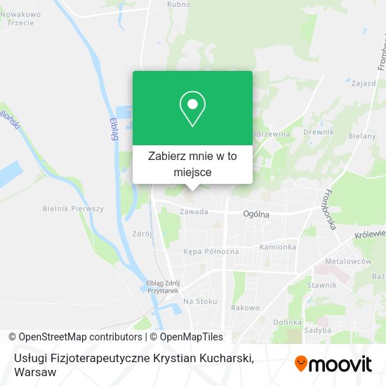 Mapa Usługi Fizjoterapeutyczne Krystian Kucharski