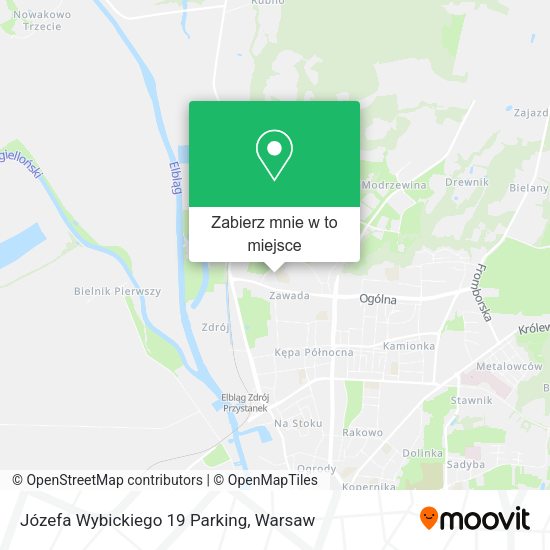 Mapa Józefa Wybickiego 19 Parking