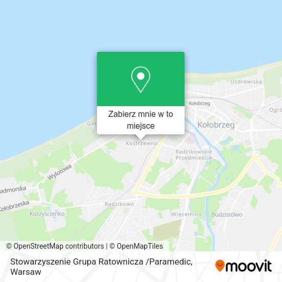 Mapa Stowarzyszenie Grupa Ratownicza /Paramedic