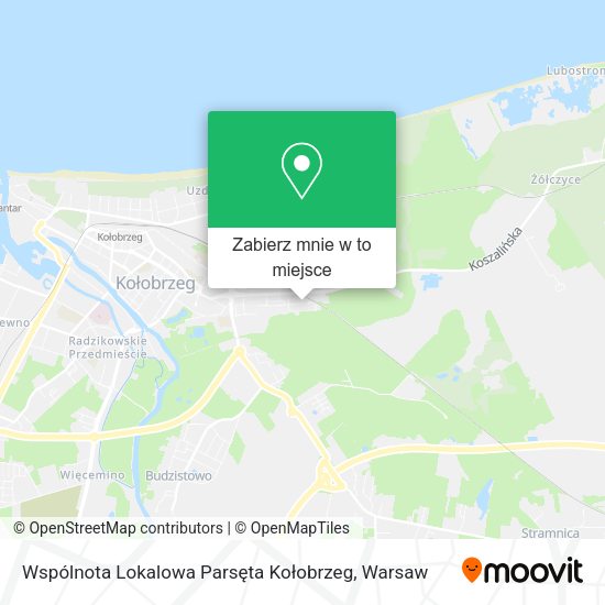 Mapa Wspólnota Lokalowa Parsęta Kołobrzeg