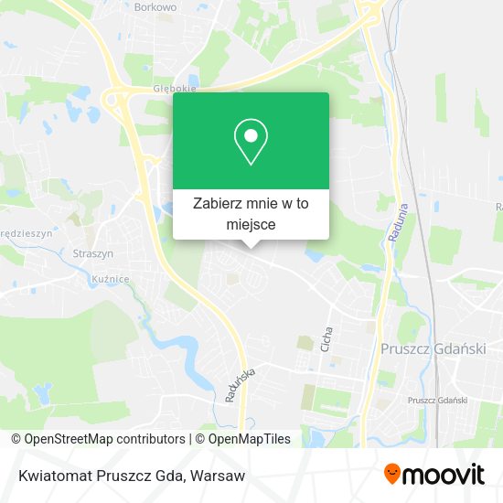 Mapa Kwiatomat Pruszcz Gda