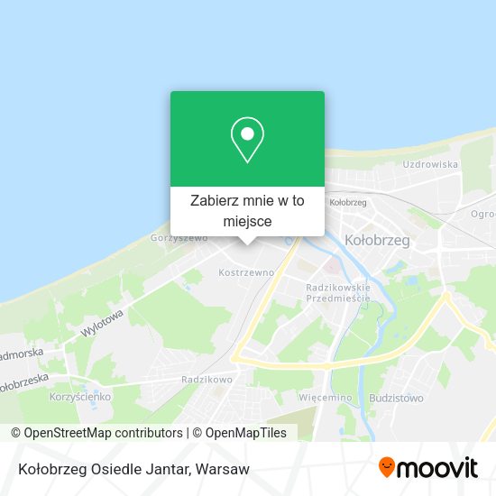 Mapa Kołobrzeg Osiedle Jantar