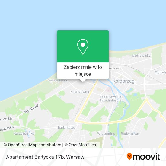 Mapa Apartament Bałtycka 17b