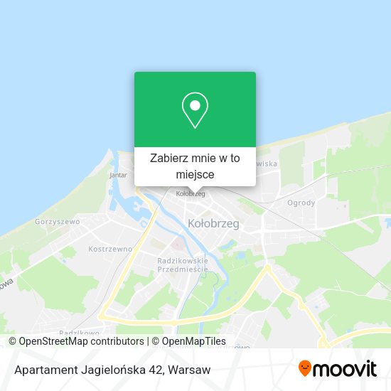 Mapa Apartament Jagielońska 42