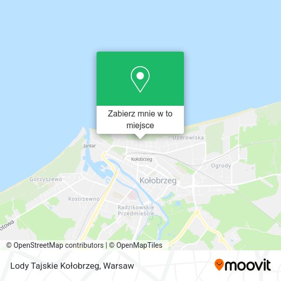 Mapa Lody Tajskie Kołobrzeg