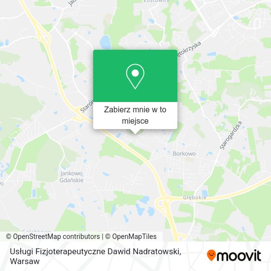 Mapa Usługi Fizjoterapeutyczne Dawid Nadratowski