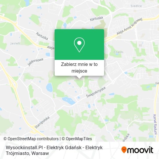 Mapa Wysockiinstall.Pl - Elektryk Gdańsk - Elektryk Trójmiasto