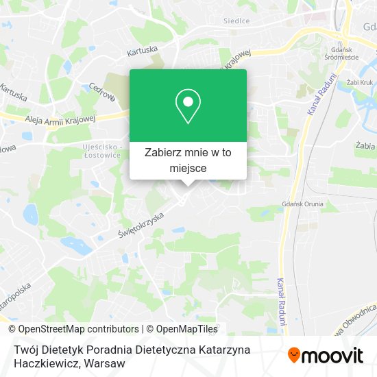 Mapa Twój Dietetyk Poradnia Dietetyczna Katarzyna Haczkiewicz