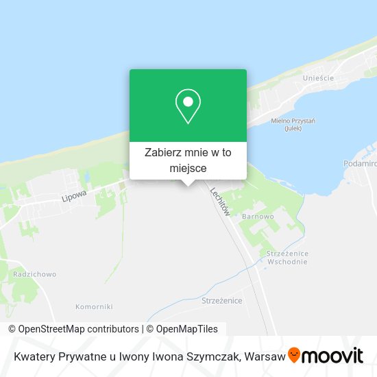 Mapa Kwatery Prywatne u Iwony Iwona Szymczak