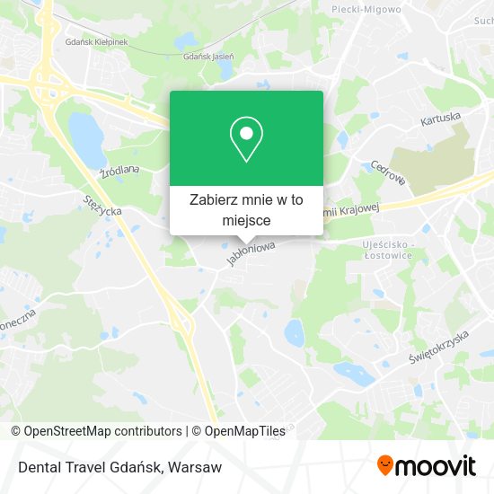 Mapa Dental Travel Gdańsk