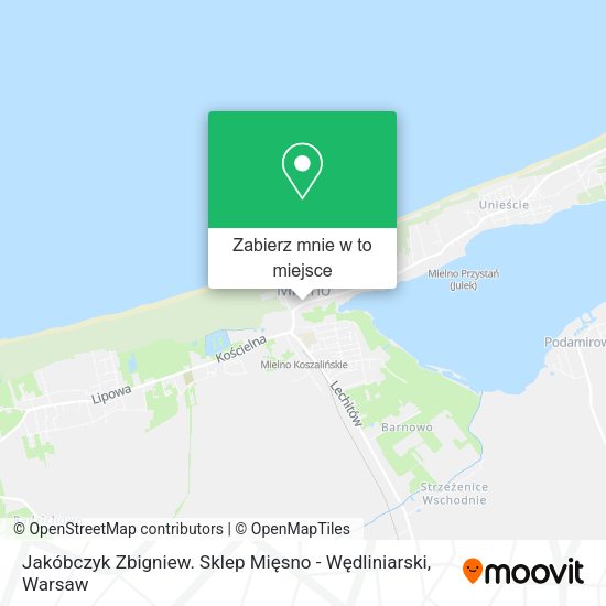 Mapa Jakóbczyk Zbigniew. Sklep Mięsno - Wędliniarski